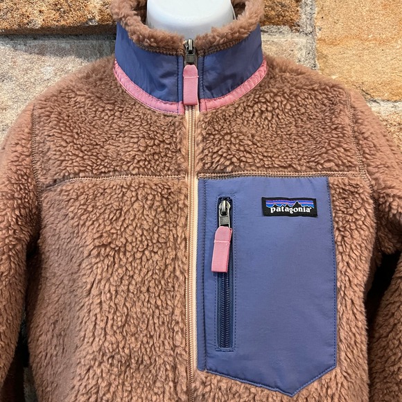 Patagonia Classic Retro-X Jacket Pampas Tan Lavender Pink Sz XS - Picture 2 of 9